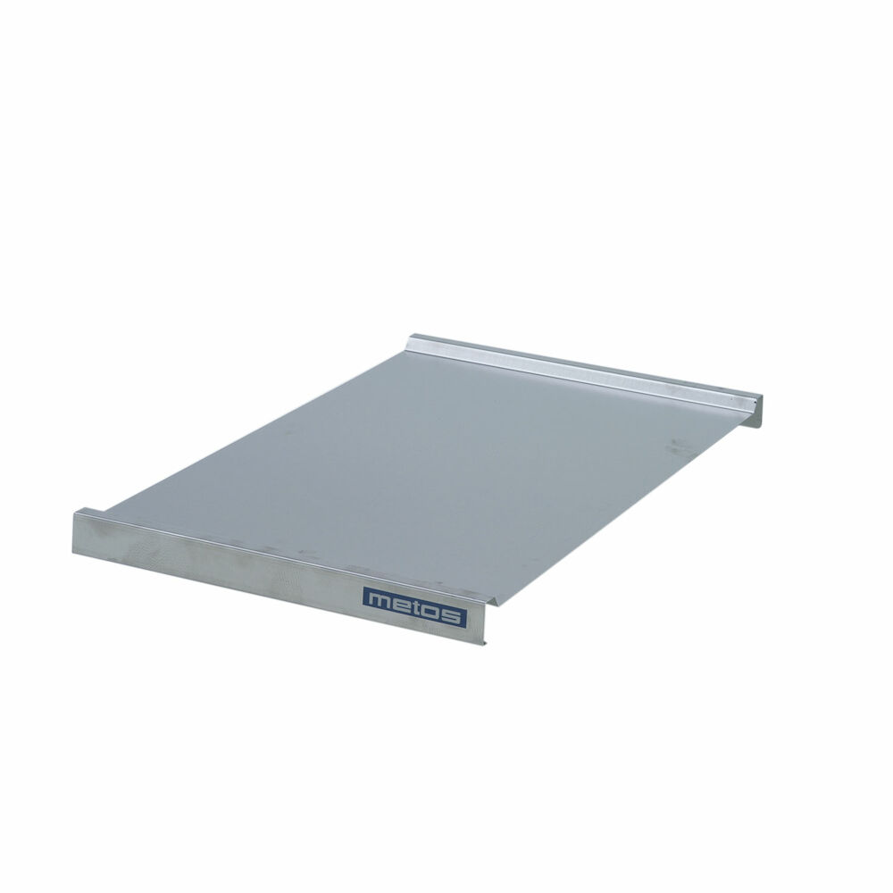 Stainless steel shelf for Metos TRT tray trolley
